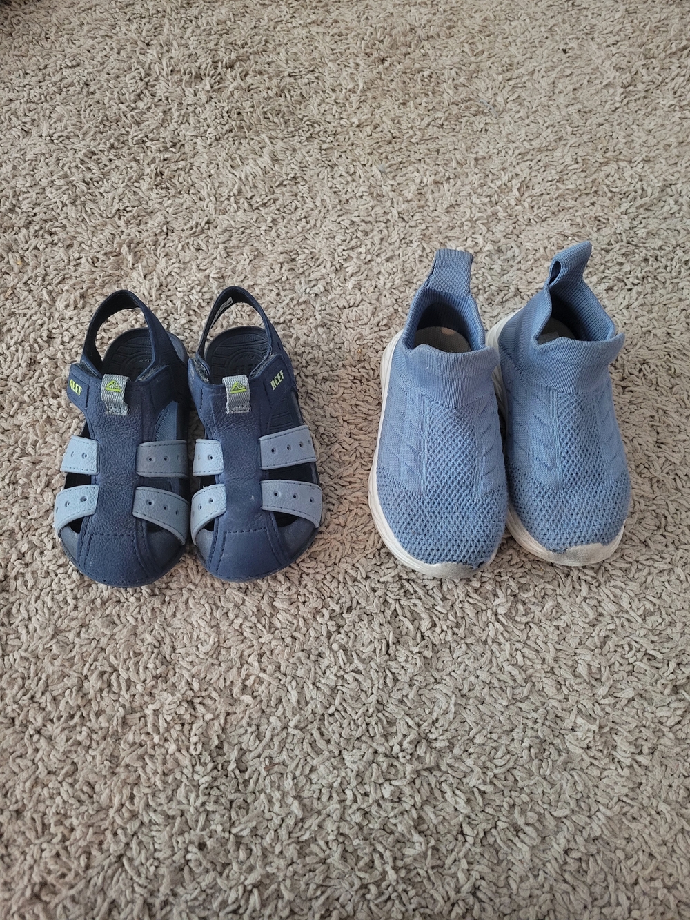 Reef Kids Navy and Light Blue Sandal and Slip-On Set